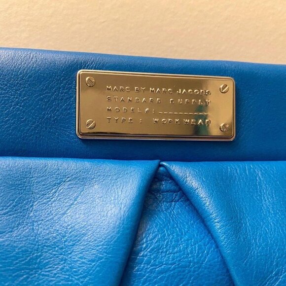 MARC by MARC Jacobs Marchive Clutch Neon Blue NWT - Picture 2 of 6